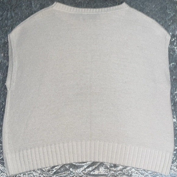 Loft Cream Colored Sweater Tank Top -Size Medium - Picture 5 of 6
